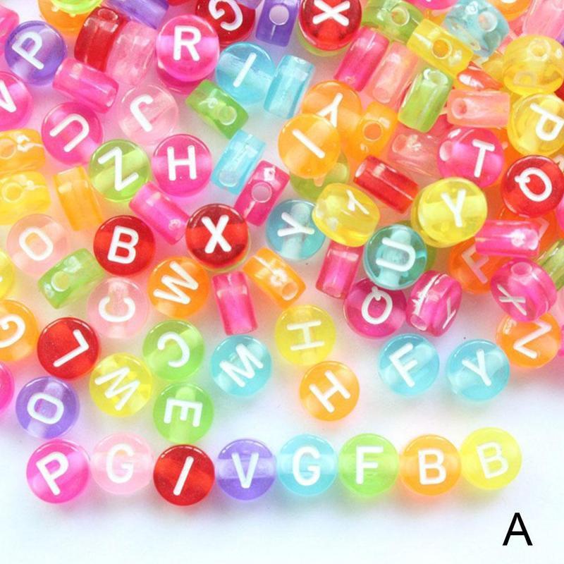 DIY Toys English Alphabet Beaded Material For Jewelry DIY Handmade Making Venue Layout Educational Wedding Toys T0I7: A