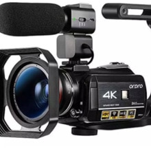 Caméra Vidéo 4K Caméscope Professionnel Ordro AC3 30X Zoom Numérique Ir Vision Nocturne Caméra De Surveillance Filmadora Giet Bl