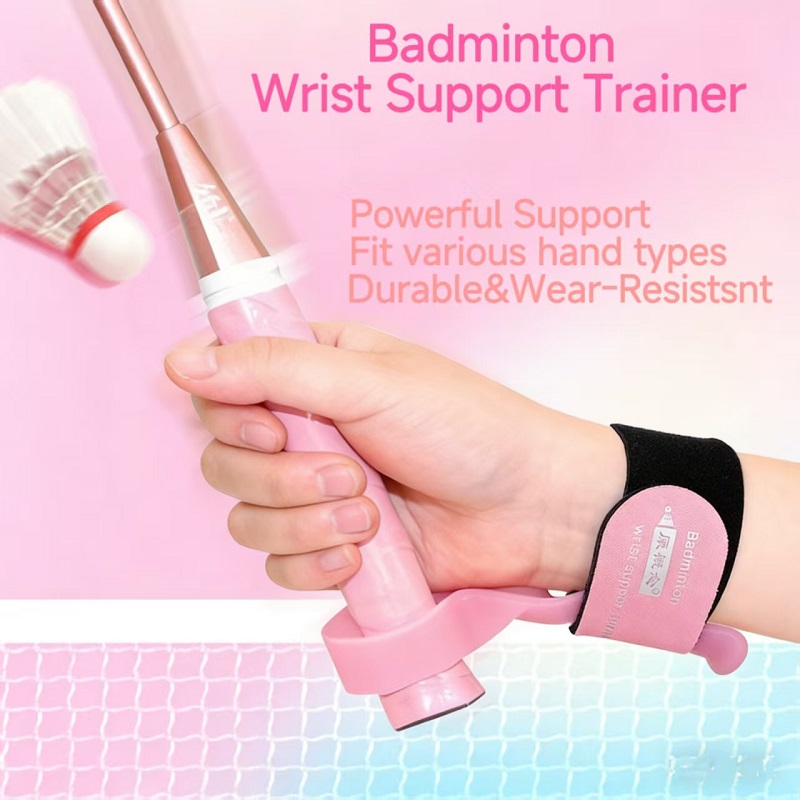 Badminton polssteun trainer, badminton trainingsapparaat, wrap-around polstrainer, professionele beschermende uitrusting