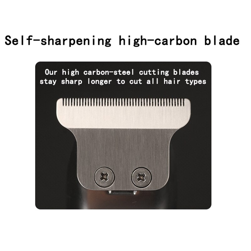 Kemei-maquinilla eléctrica para cortar el pelo para hombres, máquina para cortar el pelo de Metal, cabeza de aceite de 0mm, carga USB, 5w maquina de cortar cabello cortadora de pelo maquinilla de cortar