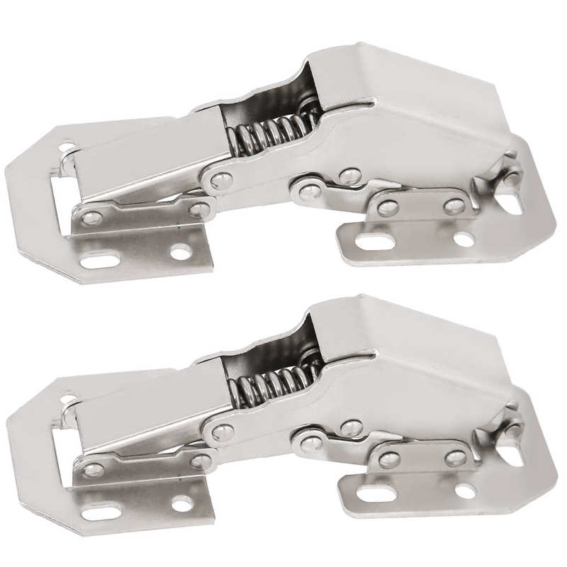 sliding door lock with sliding 2 Sets Hinge Cold Rolled Steel Bridge Shape Hinge Cabinet Door Furniture Accessories