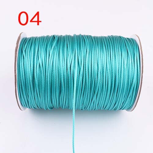 1.0mm Waxed Cord Thread String Strap Macrame Cotton Cord Necklace Rope Bead For Jewelry Making DIY Bracelet Necklace Handmade: 04 60M