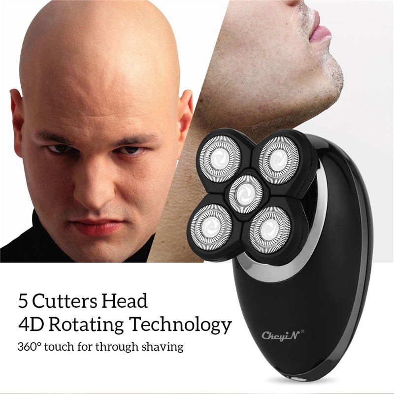 Multifunktionel hårtrimmerklipper elektrisk barbermaskine skaldet maskine 5 hoveder genopladeligt 4d all-round flydende hoved elektrisk barbermaskine 21
