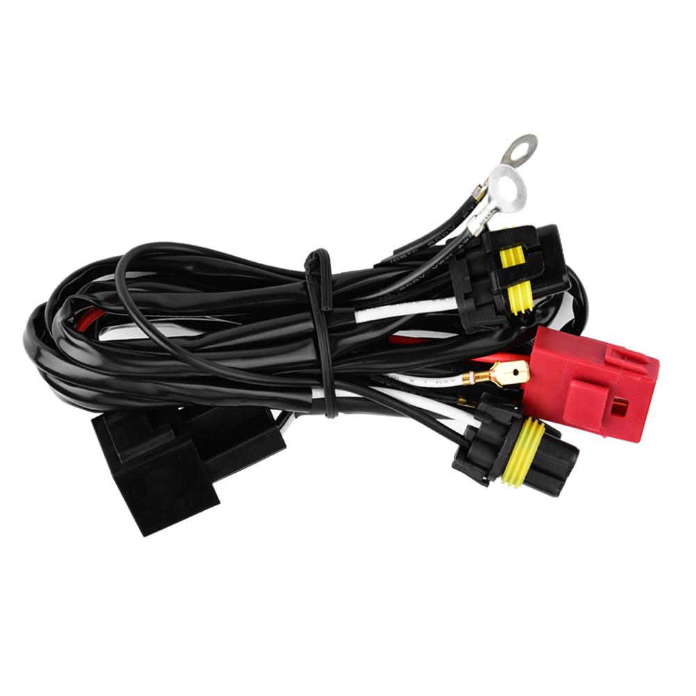 Kit de conversión de motocicleta eléctrica arnés de 100W para coche, adaptador de cable de relé, Kit de conversión de lámpara antiniebla DE TRABAJO, accesorios ev