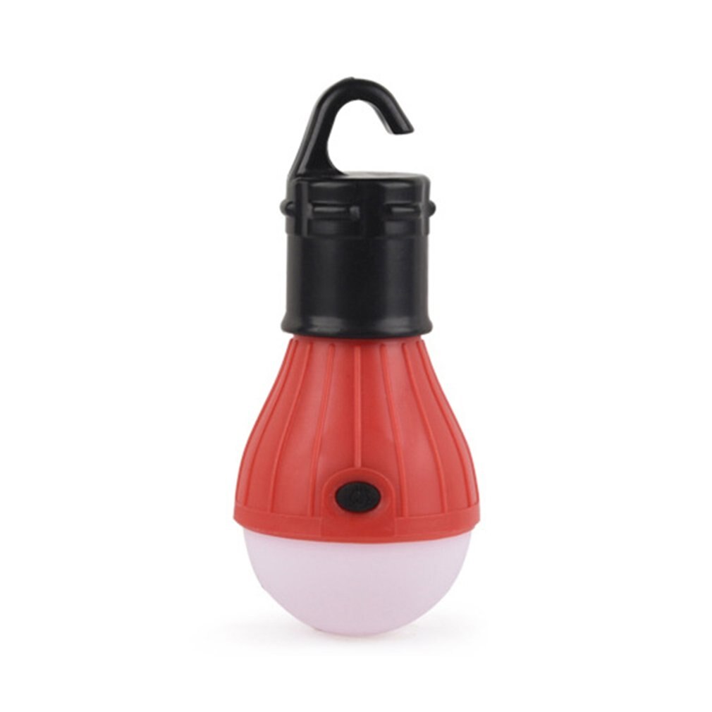 mini bærbar lanternetelt lampe ledet nødlampe vanntett hengende krok lommelykt til utendørs camping: Rød