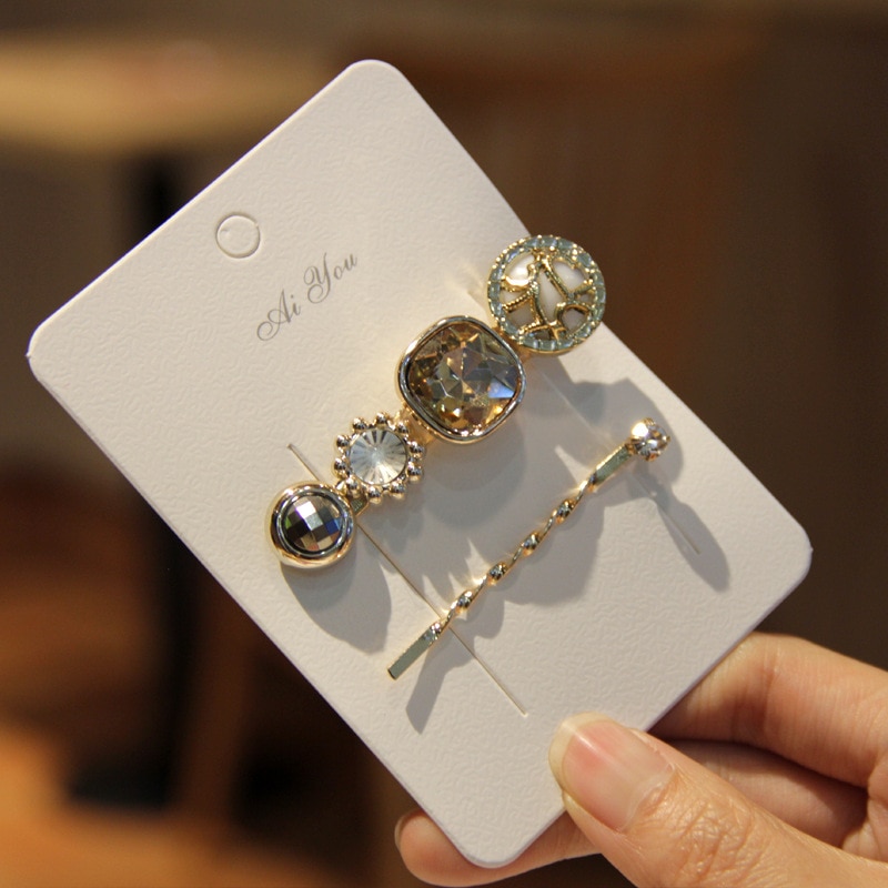 4 stijl Luxe kristal parel haar clip Gold haarspelden voor vrouwen sieraden accessoires