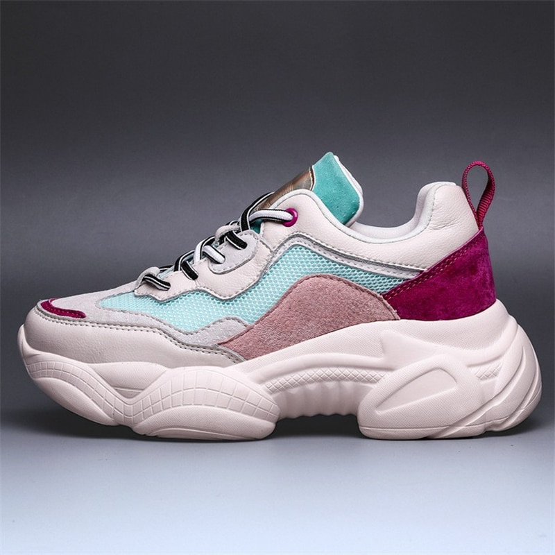 Jianbudan/Brand Chunky Sneakers Vrouwen Casual Zomer Sneakers Ademend Mesh Wandelschoenen Meisje Mode Platform Schoenen