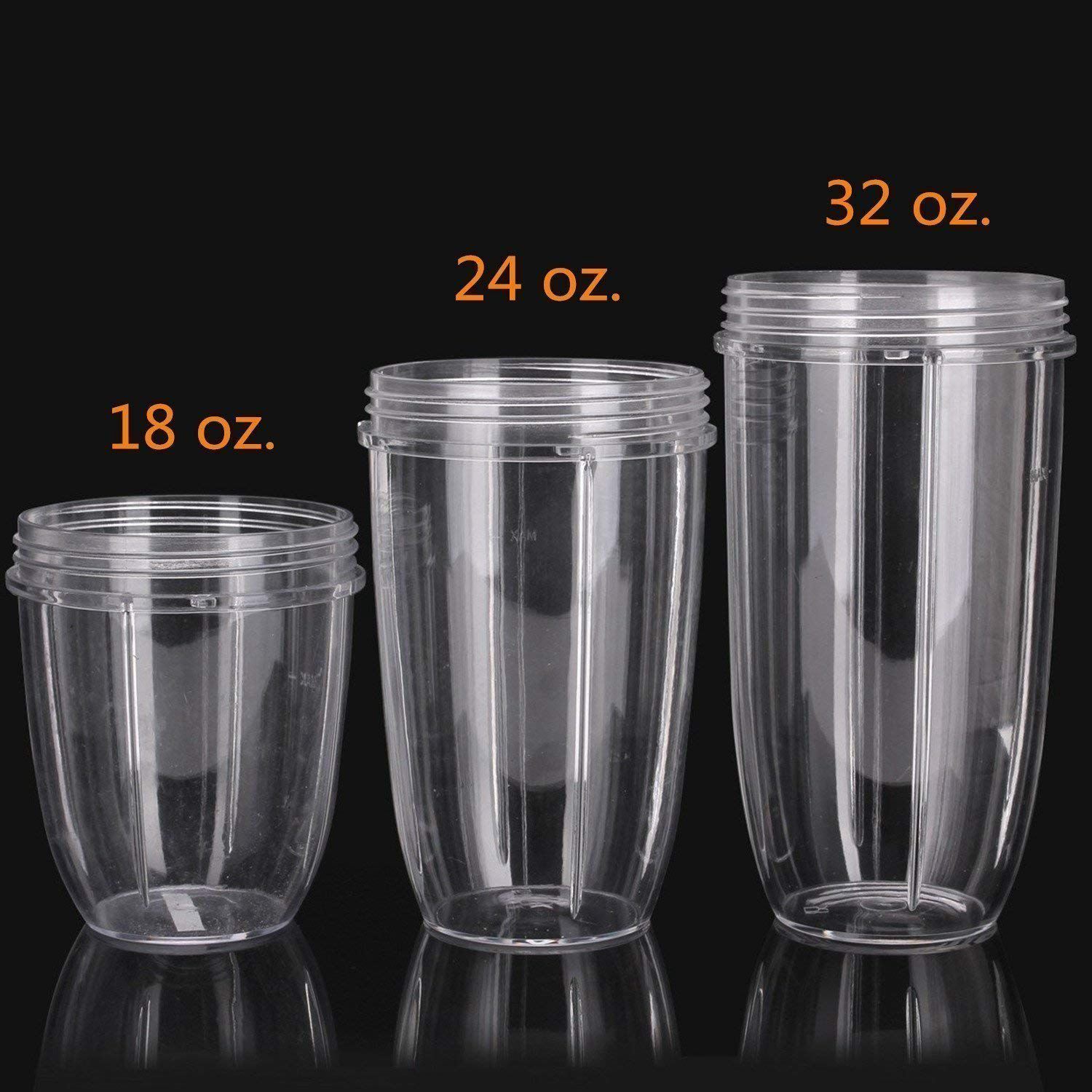 Vervangende Onderdelen & Accessoires Past Nutri 600 W En Pro 900 W Blender 24-Ounce Cups Met Flip Top to-Go Deksel (Pack Van 2) nutri