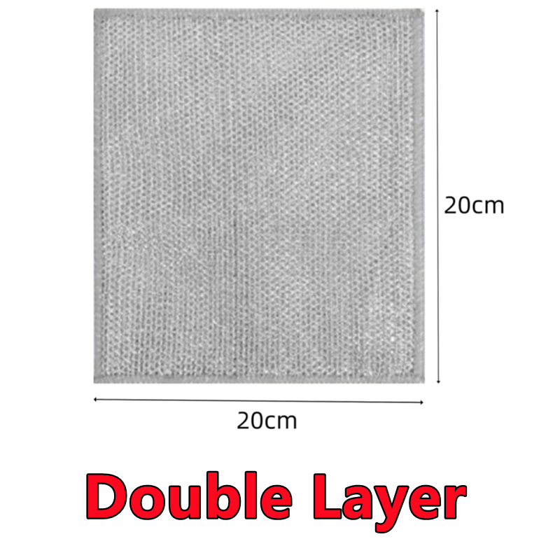 Paño de limpieza mágico grueso de doble cara, trapos de alambre de acero y Metal, paños de lavado para platos de cocina, herramientas de limpieza de toallas, 30-1 ud.: Azul / 50 piezas