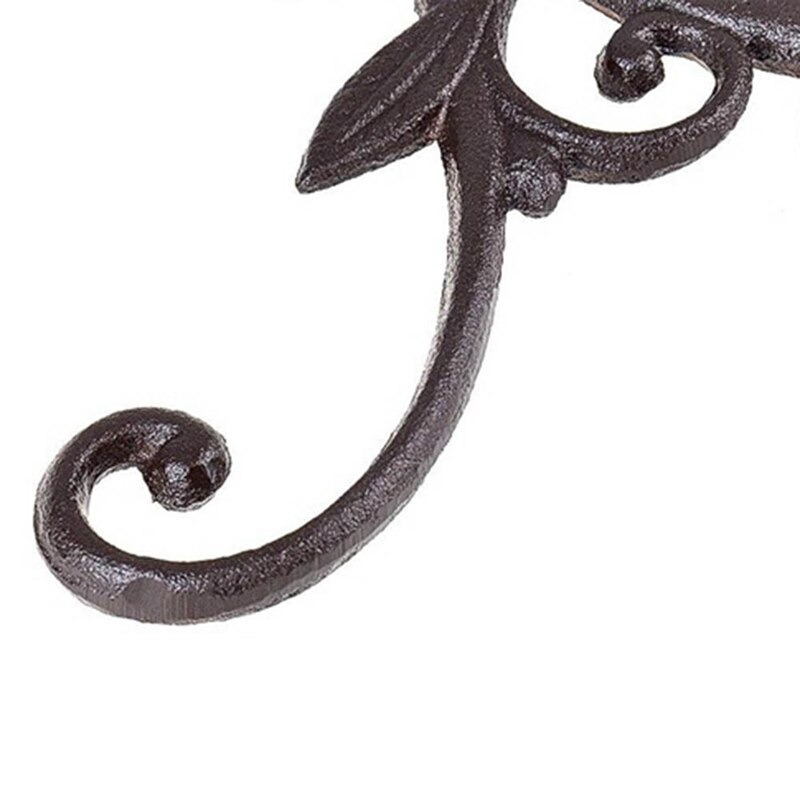 Gancho para plantas colgantes, cesta decorativa de hierro fundido para pájaros, canasta para colgar en la pared, colgador de soporte para interior y exterior