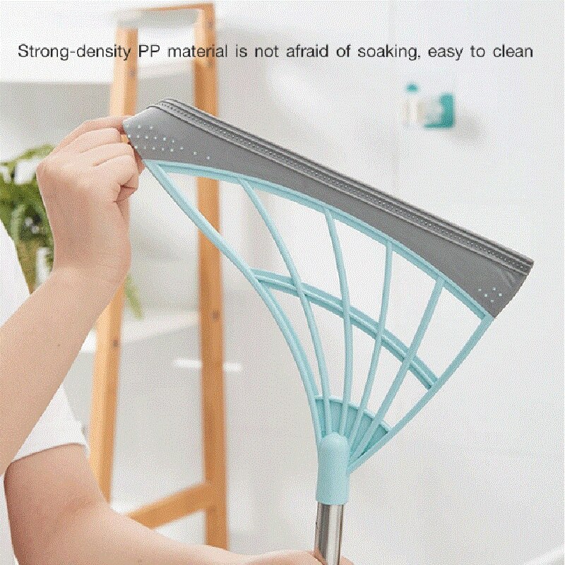 Retractable magic broom sweeping brush Silicone mop Household floor cleaning broom Adjustable Floor wiper sweeping brush