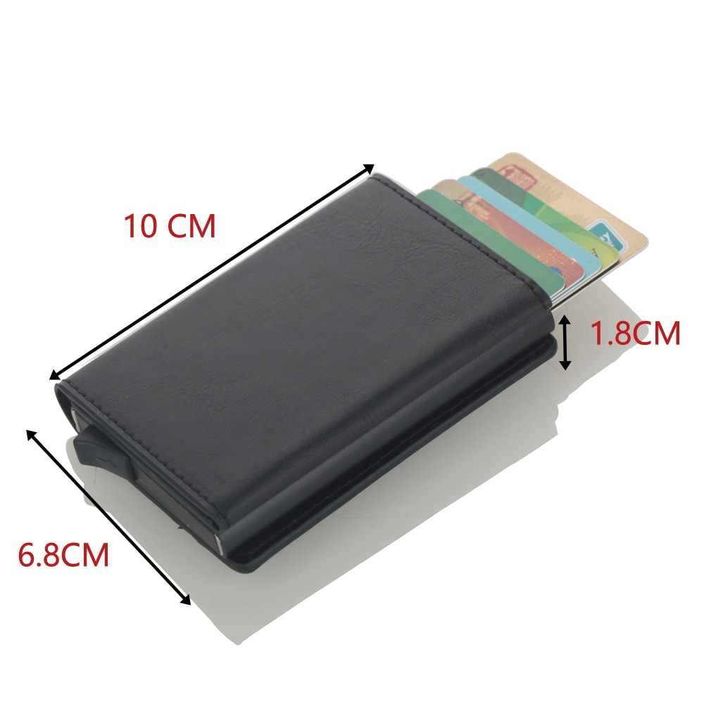 Metal Credit Card Wallet Men Women Card Holder Single Box Minimalist Wallet Aluminium Blocking Wallet for Cards
