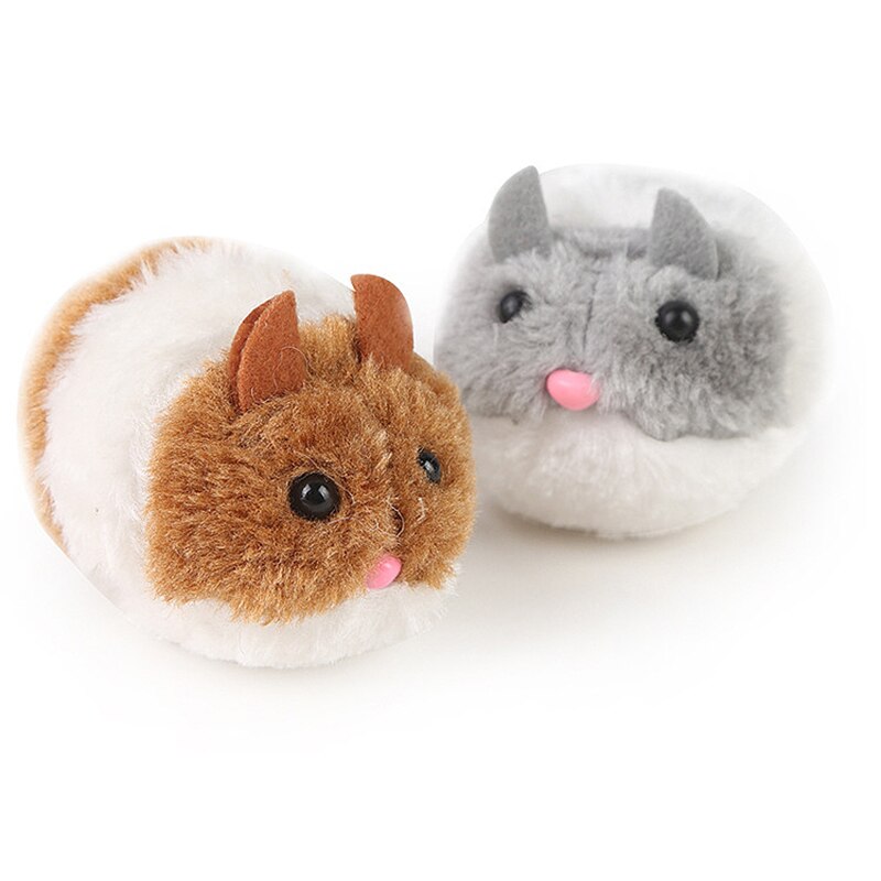 SUEF 1 pièces mignon peluche vibration sports petite grosse souris chat jouet secouer petite souris drôle taquiner chat jouets pour animaux de compagnie @ 03