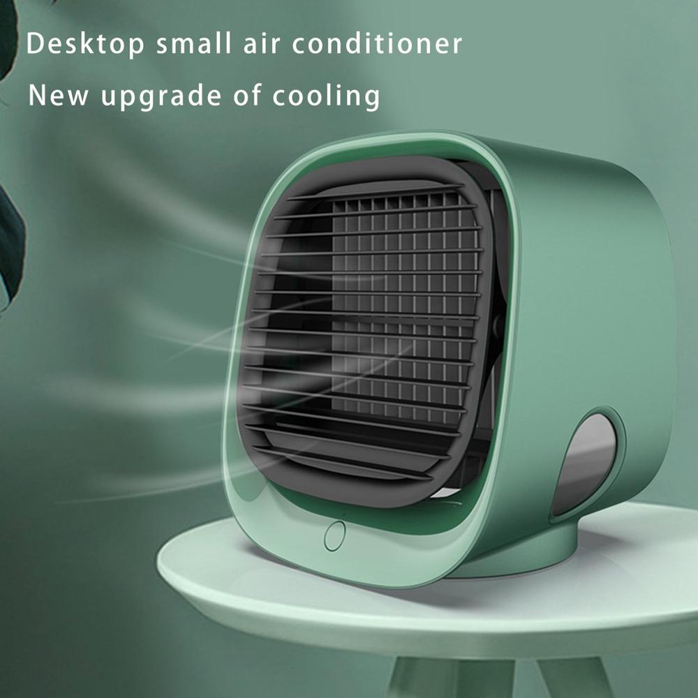 4- i -1 mini klimaanlæg luftfugter til hjemmet multifunktionsrenser usb desktop luftkøler ventilator med vandtank arctic air