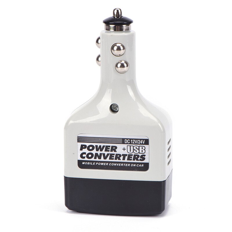 Usb auto bil omformer  dc 12/24v til  ac 220v bil inverter til alle telefon inverter 12v
