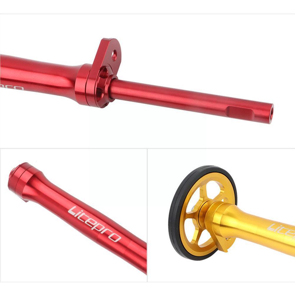 Small Cloth Folding Bike Modification Aluminum Alloy Easy Rod Folding Wheel Bicycl Rod Telescopic Extension Litepro Wheel E A2f9