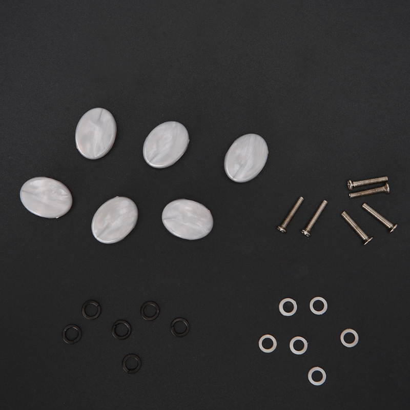 6 Pcs Tuning Peg Stemmechanieken Knoppen Voor Houten Elektrische Klassieke Gitaar Onderdelen