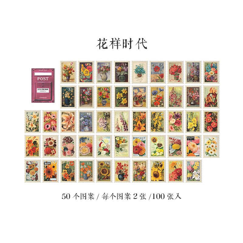 100pcs/lot Kawaii Stationery Stickers Post Diary Planner Decorative Mobile Sticker Scrapbooking DIY Craft Sticker: huayangshidai