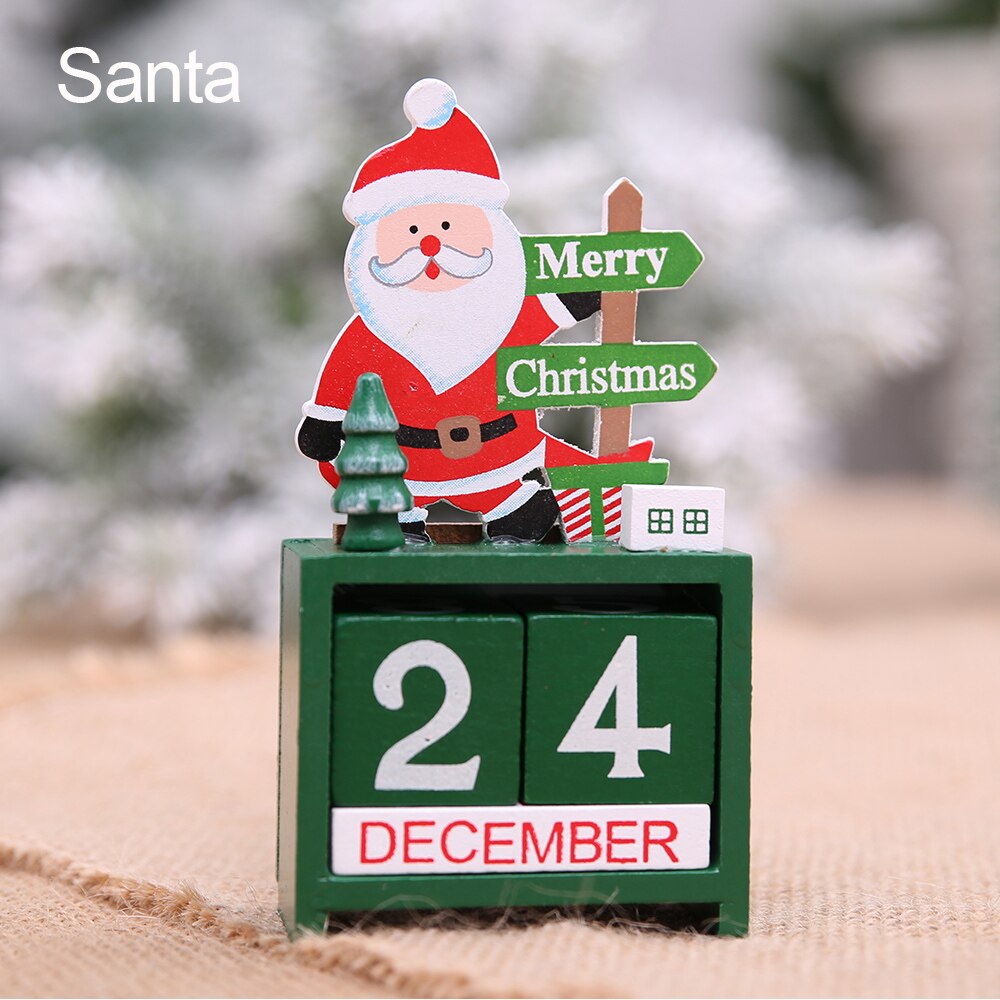 Kerst houten kalender vrolijke kerstversieringen voor thuis noel kerstmis 2021 nieuwjaar kerstman poppen elf decoratie benodigdheden: Sneeuwman