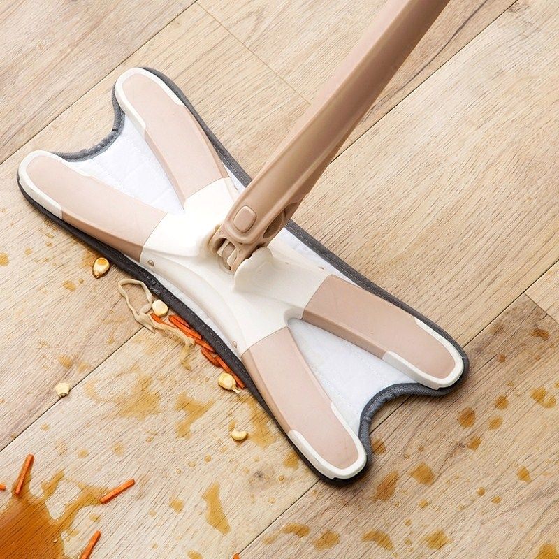 Concis tipo X mopa para suelo de microfibra con reemplazo paño de mopa fregona plana de lavado a mano herramientas de limpieza doméstica de extrusión Manual