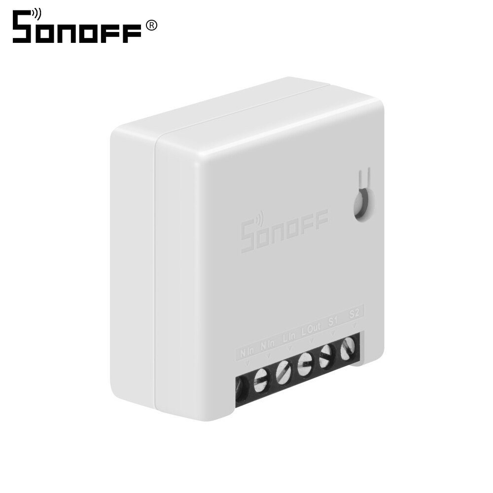 ITEAD SONOFF MINI DIY Smart Switch Twee Manier WIFI/LAN/APP/Voice Afstandsbediening Werk met Externe lichtschakelaar Google Home Alexa: 1pcs