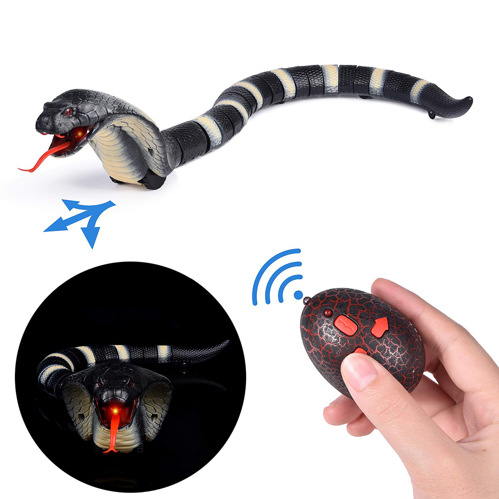 Style Infrared Remote Snake Radio Control Naja IR RC Snake Bionic Reptile Animal Infrared Control Interesting Toys