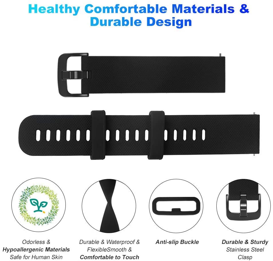 Bracelet de montre, 20mm, pour Garmin Vivomove HR venus vivoactive 3 samsung galaxy watch active 2, bracelet hauwei watch gt 2 42mm