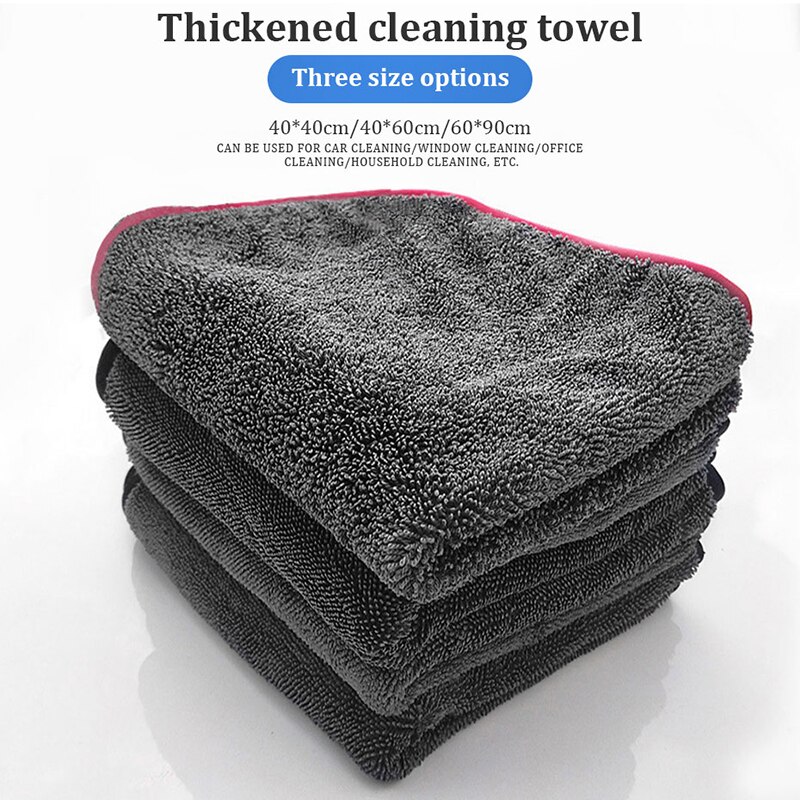 6pcs Microfiber Towels Car Washing Towel Microfiber 600GSM Auto Extra Soft Rag Car Care Cleaning Drying Cloth Grade