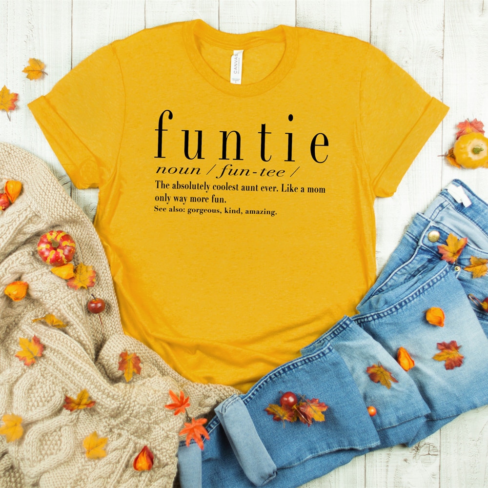 Funtie Shirt Grappige Tante T-shirt Leuke Tante Tees Beste Tante Ooit Gezegden Grafische Tee Tante Vrouwen Casual T-shirt tops