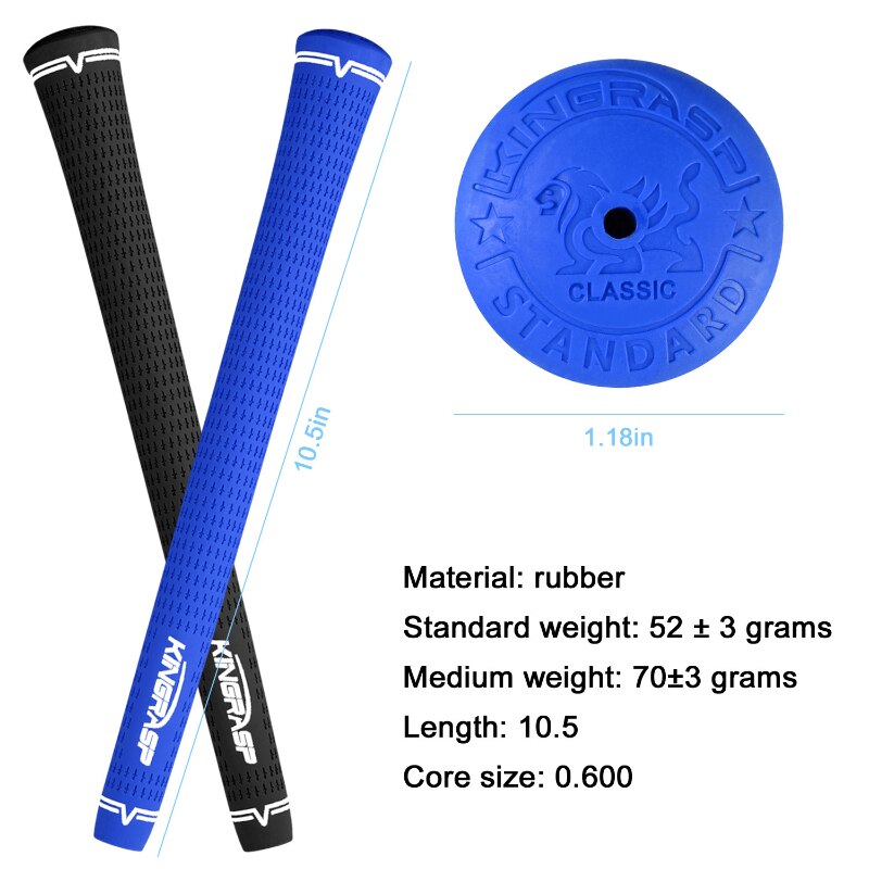 Standaard Golf Grips Rubber Golf Grips 5 Kleuren Golf Grip Club Putting Praktijk Golf Iron Grip Rubber Katoenen Draad Non-Slip Grip