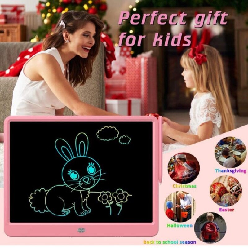 15Inch Electronic Drawing Board LCD Screen Writing Tablet Digital Graphic Drawing Tablets Electronic Handwriting Pad Board+Pen