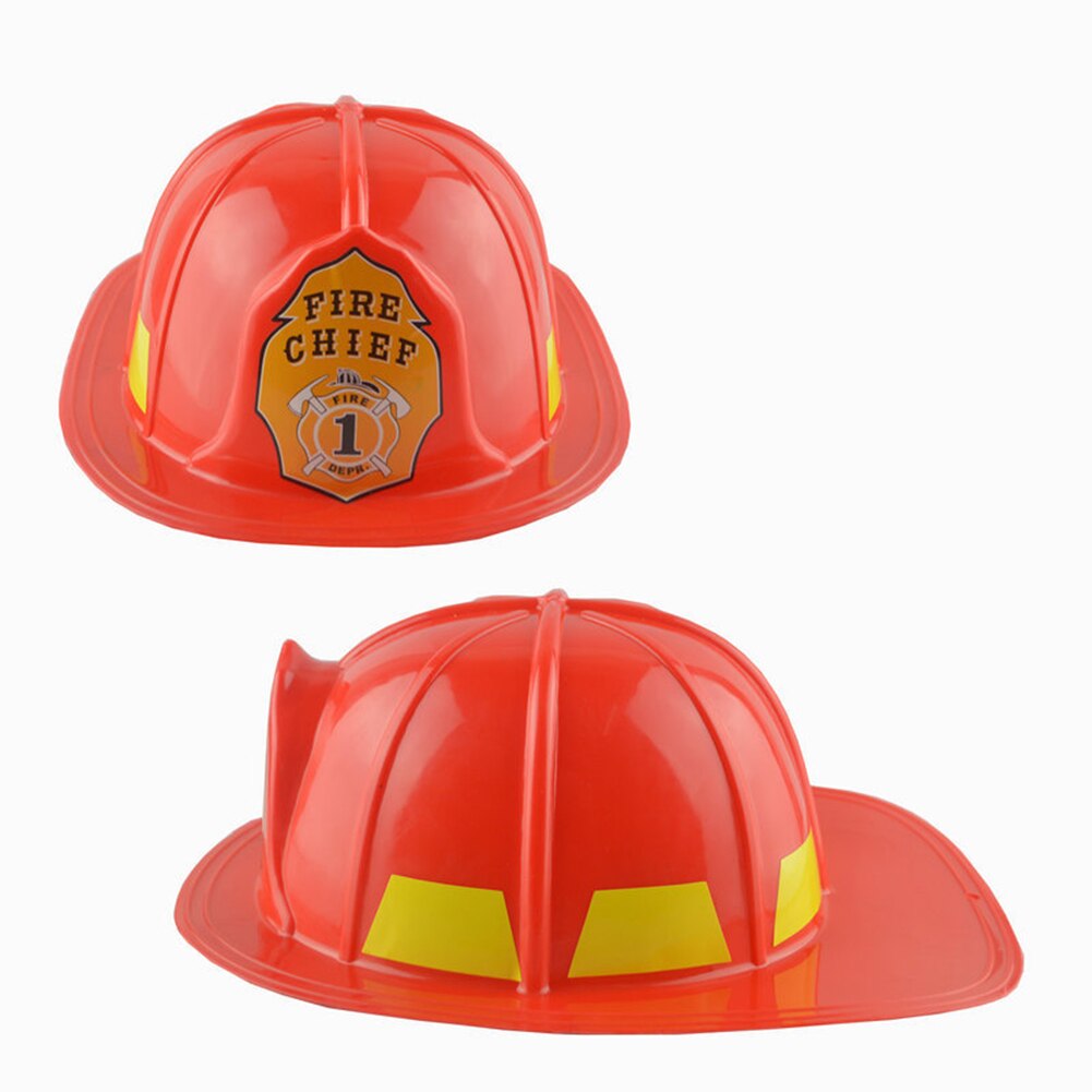 Simulation Fireman Chief Safety Helmet Firefighter Hat Cap Kids Toy Party Supply Pretend Play Fireman Chief Toys For Kids Child