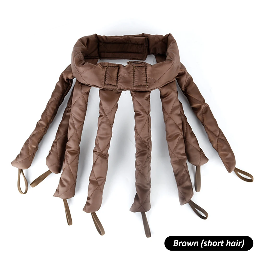 1pc Heatless Haar Curler Krake kräuseln Rollen Weiche Eisstockschießen Stange Stirnband Faul Schlafen Schaum Locken Welle Styling Werkzeuge: Grau
