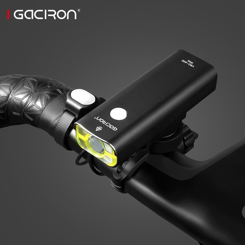 Gaciron Wiederaufladbare Bike Vorne Lenker Radfahren Led Licht 18650 Batterie Taschenlampe Scheinwerfer Fahrrad Zubehör