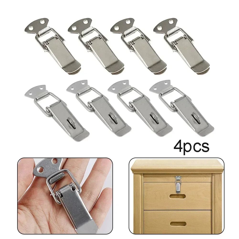 4 st Klink Catch Ijzeren Kast Dozen Hasp Toolbox Toggle Lock Hasp Toggle Latch Mini Klemmen Doos Sluiting Gesp Kofferbak klink Vangsten