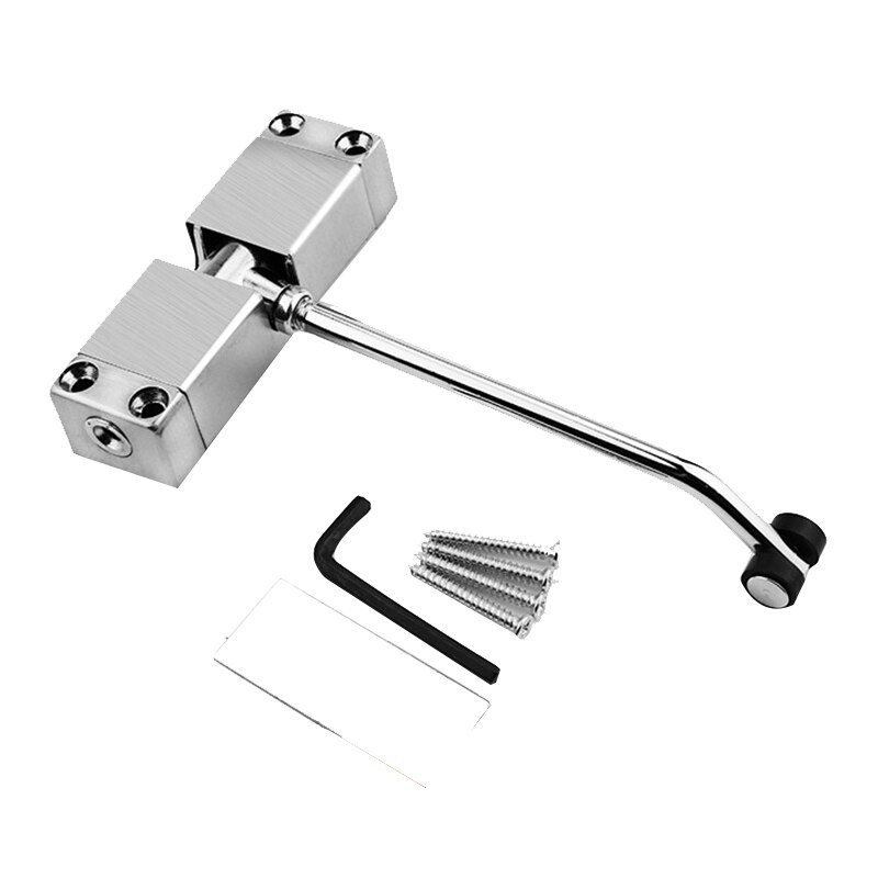 Stainless Steel Automatic Spring Door Closing Device Can Adjust the Door Closing Device160X96X20mm Furniture Hardware: Default Title