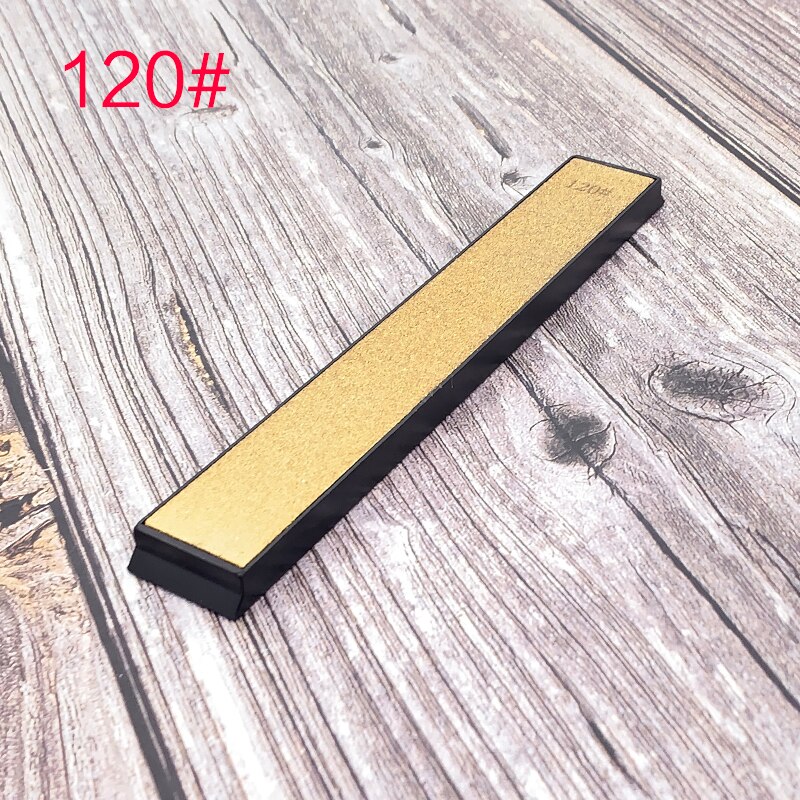 Diamant doré bru pierre de mise en forme angle fixe tranchant ener pierre de rodage couteau de cuisine bord d'apex la lame est tranchante: 120 Grit