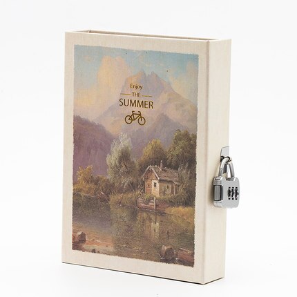 Carnet de notes avec serrure, cahier Secret, journal intime pour enfants et adultes, cryptage littéraire , Illustration de Page en couleur pour femme: I