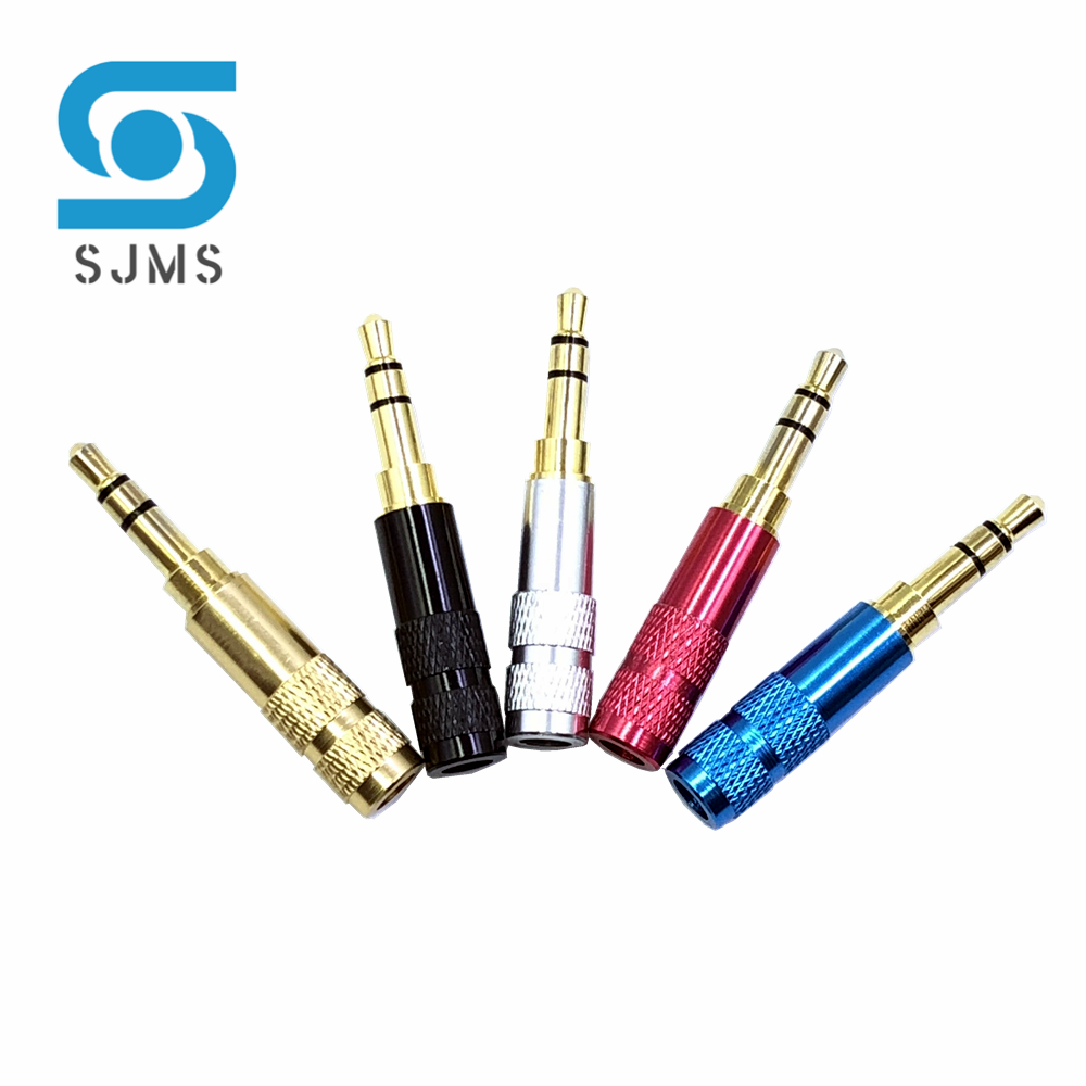 Mini 3.5mm headsetstekker 3- polige jack met clip 3.5 mm reparatie hoofdtelefoon audiostekker jack adapter connector voor 4mm kabeladapter