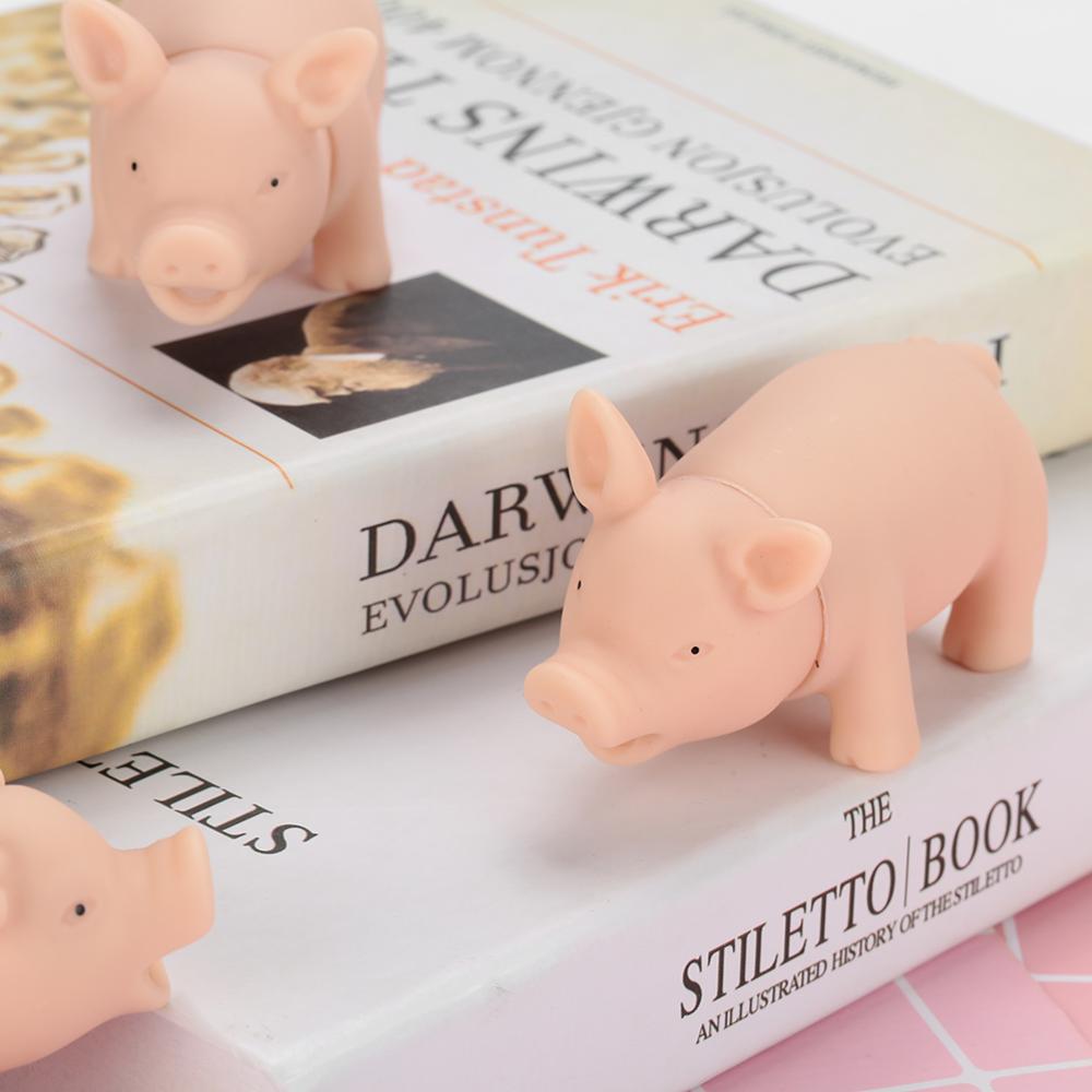 1Pc Cute Rubber Sound Pig Grunting Squeak Latex Pet Chew Toys for Dog Squeaker Chew Training Puppy Supplies PetTraining Products