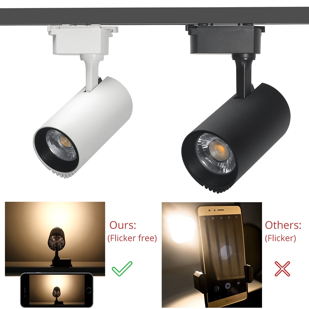 30W Track Light Rail Spotlight Lamp Systeem LED Track Lichten Armaturen Aluminium Spot Lampen Schoenen Doek fruit Winkel Night verlichting