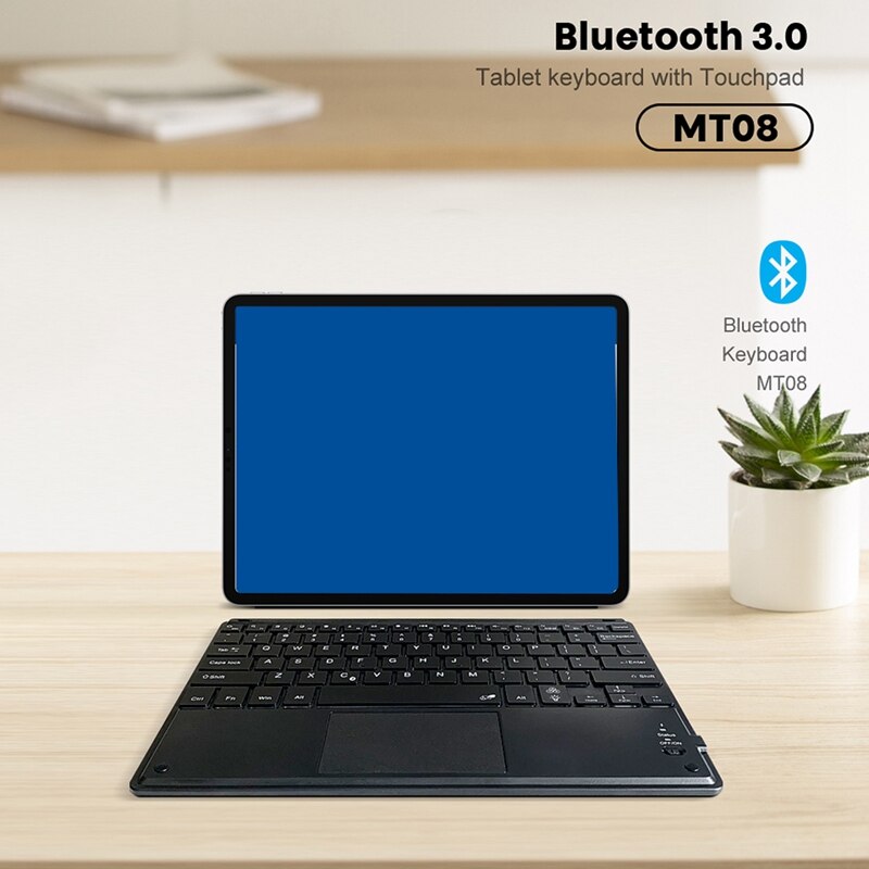 Ultra-Thin Backlight Tablet Keyboard With Touchpad, Backlit Wireless Bluetooth Keyboard For Android/Windows/IOS