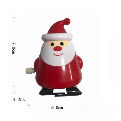 Muchos tipos de Papá Noel, muñeco de nieve, pingüino, juguetes clásicos de cuerda, juguetes de cuerda de navidad, para niños: 04