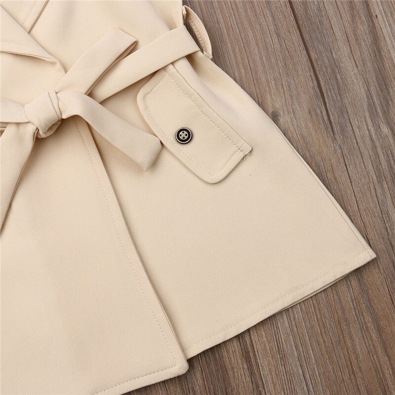Trench-Coat sans manches pour bébé fille, veste coupe-vent, vêtements d'extérieur, nouvelle
