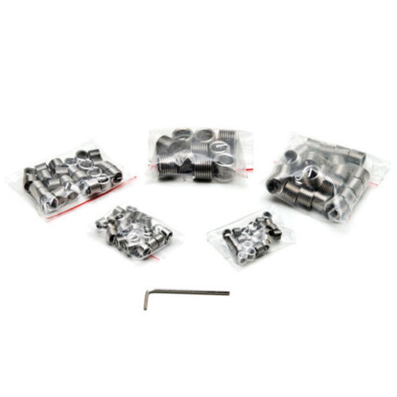 131PC THREAD/RETHREAD REPAIR KIT/SET M5 M6 M8 M10 M12 METRIC thread repair kit