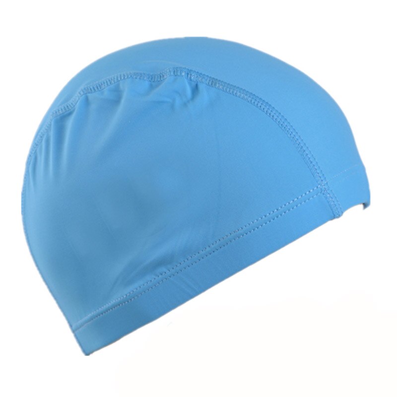 Elastisk vandtæt pu svømning hat kasketter langt hår sommer vandsport svømning cap fri størrelse til mænd og kvinder voksne