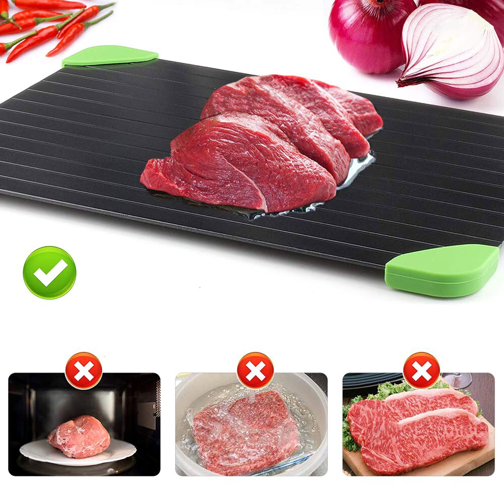 Plates For Food Kitchen Gadgets Defrosting Tray Planche Fast Fruit Defrosting Thaw Defrost Quick Frozen Meat Board Tray Plate