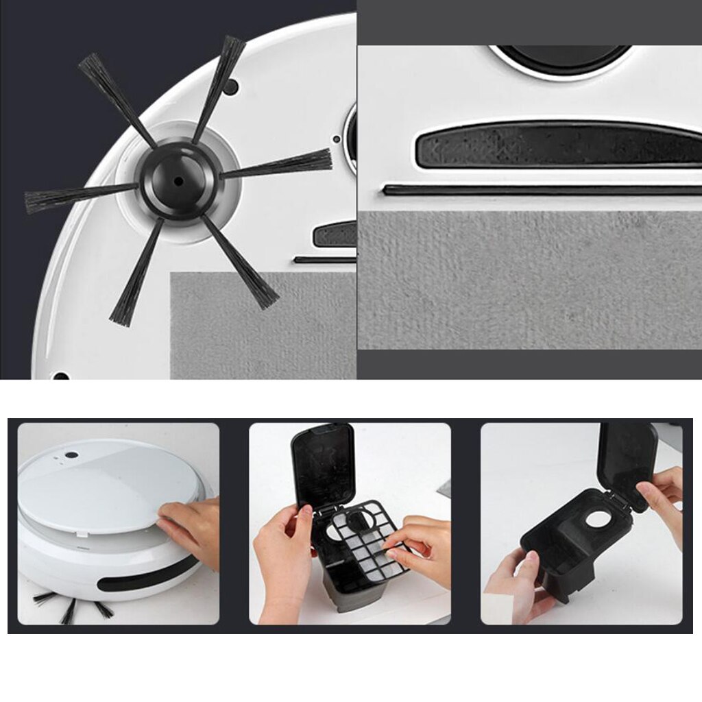 2x Robot Vacuum Cleaner Automatic Smart Robotic Vacuum Hardwood Floors