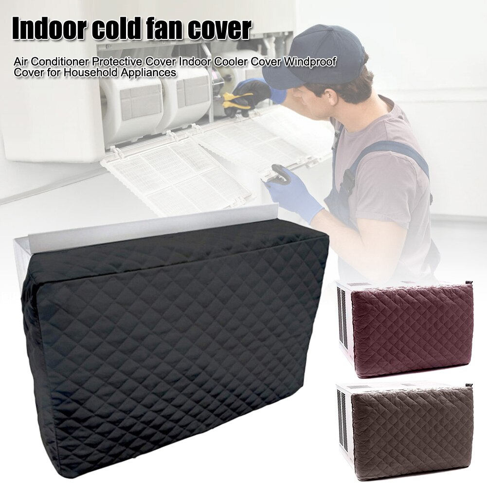 Air Conditioner Protective Cover Indoor Cooler Cover Windproof Cover for Household Appliances AUG889