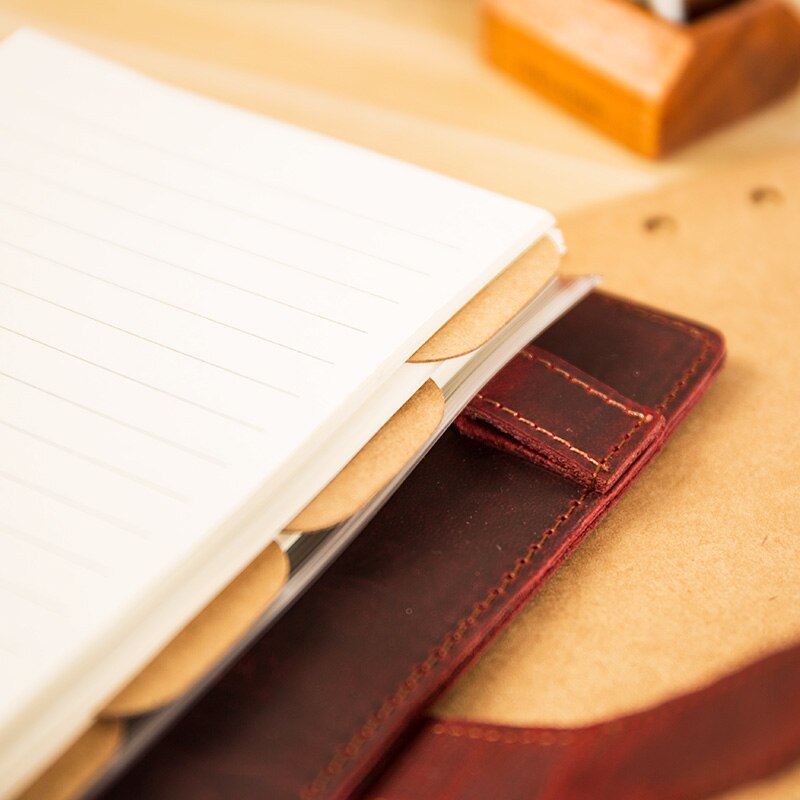 Kraftpapier Seperator Bodemplaat Voor A5 A6 Spiraal Ringen Notebook 6 Hole Losbladige Agenda Journal Dagboek Zwart Geel